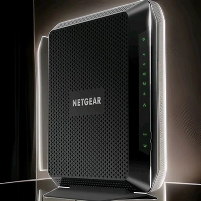 Netgear Nighthawk AC1900 WiFi Cable Modem Router C7000 960 Mbps 24x8 Channel Bon - Image 1 of 4