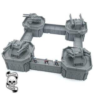 Imperator Turret Array Fortress Imperial Defence Line 28mm Wargaming Terrain - Bild 1 von 6