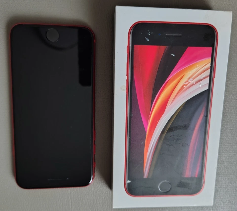 Apple iPhone SE 2nd Gen 64GB Red Boost Mobile A2275 CDMA GSM A+ NICE! iOS 26.1 - Image 1 of 4