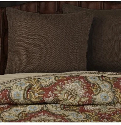 J Queen Euro Pillow Shams (3) Sayre Chocolate, - Image 1 of 4