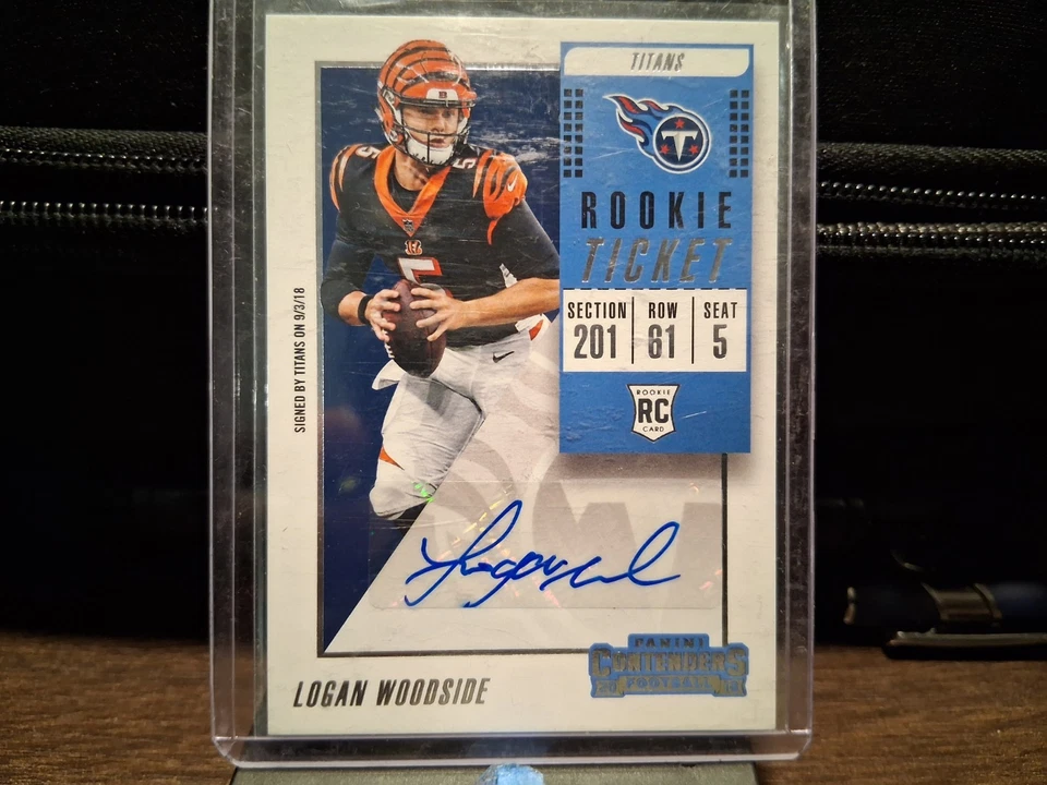 2018 Panini Contenders - Rookie Ticket Variation Logan Woodside #321 RC) - Image 1 of 2