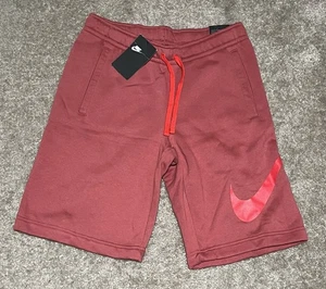 Nike Sportswear Club Fleece Shorts Herren Erwachsene klein rot Swoosh 843520 661 - Bild 1 von 4
