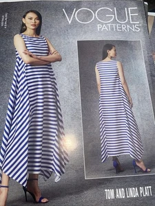 Vogue 1691 Tom & Linda Platt Very Easy Dress Misses' S-XXL (8-26) Pattern Uncut - Picture 1 of 1
