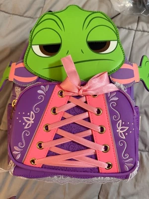 Disney Tangled Pascal Loungefly Mini Backpack SDCC Exclusive. RARE EXCELLENT  - Image 1 of 4