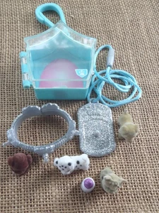 Puppy in my Pocket Dogs Puppies Necklace Bracelet Sliver Glitter  Lot G - Picture 1 of 7