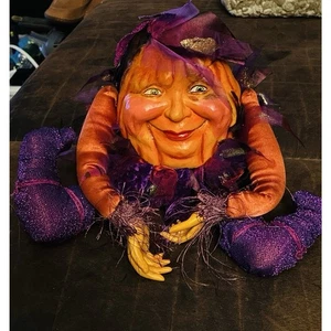 Vtg Wayne Kleski Katherine’s Collection Retired 2005 Patch Halloween Doll - Picture 1 of 10