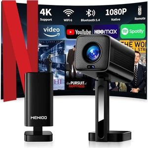 [2026 Upgraded & Apps Integrate] Proiettore 4K Support 1080P & Auto Focus/Keysto - Foto 1 di 12