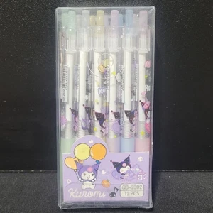 Hello Kitty Kuromi 12 Pack Gel Pens NEW - Picture 1 of 3