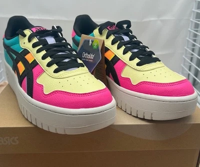 Asics Women's Japan S PF Ortholite Comfort Sneakers Huddle Yellow/Black NIB - Image 1 of 4