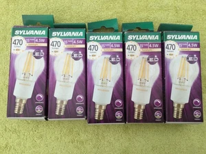 5 x SYLVANIA 4.5W = 40W E14 ToLEDo RETRO BALL DIMMABLE BULB 2700K warm white - Picture 1 of 6