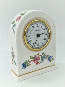 Reloj Aynsley Pembroke Fine Bone China Mantle - Imagen 1 de 10