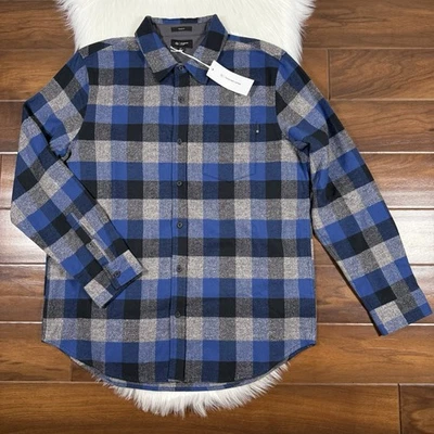 AG Adriano Goldschmied Men's Size XL Plaid Cloud Soft Flannel Aiden Shirt - Image 1 of 4