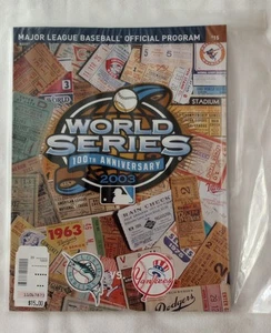 MLB 2003 100th Anniversary World Series Program; Brand New Sealed in Package - Picture 1 of 2