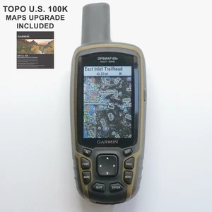 Garmin GPSMAP 65s Handheld GPS Navigator w/ Bonus TOPO U.S. 100K Maps - Picture 1 of 6
