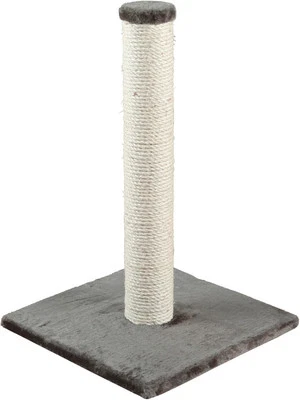 Gray Cat Scratching Post 15.5 X 15.5 X 24.25 Inches For Indoor Cats - Image 1 of 4