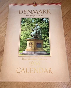 1956 DENMARK Month Picture CALENDAR - Unused - HANS CHRISTIAN ANDERSON - Picture 1 of 12