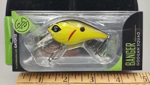 NEW Googan Squad Banger Squarebill Crankbait 3/8oz  2-1/4in - Chartreuse Black - Picture 1 of 4