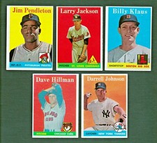 1958 Topps Baseball SET BREAK LOT OF 5 #104 97 89 41 61  A5