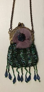 Kleine Geldbörse mit Perlen aus dem viktorianischen Zeitalter (Miser Bag) - Bild 1 von 5