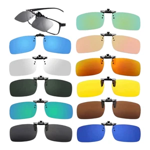 UV400 Clip on Sonnenbrille Brillen Aufsatz Clip Polarisiert Überbrille - Bild 1 von 14