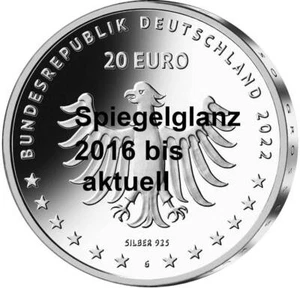20 Euro Monete Commemorative Germania Argento PP A Scelta Piastra Lucida - Bild 1 von 47