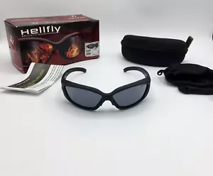 Revision Military HELLFLY Black BALLISTIC Safety Sunglasses Kit, Smoke Gray Lens - Picture 1 of 13