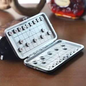 Mini tablero de ajedrez chino portátil magnético plegable como tablero de ajedrez - Imagen 1 de 6