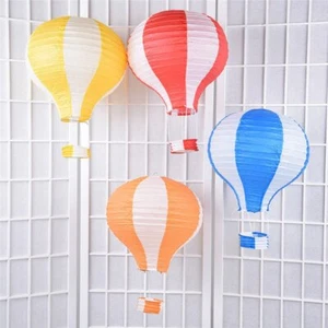 12" 10x Plegable Globo de Aire Caliente Papel Linterna Boda Fiesta Decoración con Gancho Cuerda - Imagen 1 de 10
