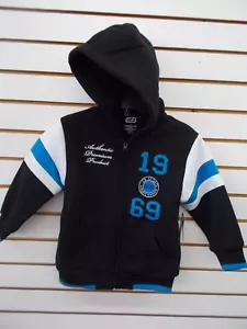 Felpa con cappuccio ragazzo CB Sports $52 nera, bianca e turchese taglia 4 - 7 - Foto 1 di 4