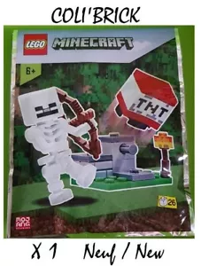 LEGO Minecraft 662102 Minifig - TNT Launcher and Skeleton Foil Pack - NEW - Picture 1 of 1