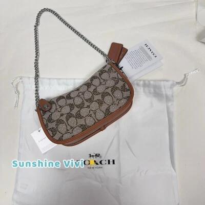 NWT Coach Limited Swinger 20 In Crystal Signature Jacquard Shoulder Bag CW568 - Image 1 of 4