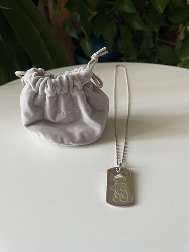 Collana orsacchiotto sterling Gucci