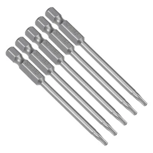 5pcs T10 Magnetic Torx Screwdriver Bits 1/4" Hex Shank S2 Security Tamper Proof - Picture 1 of 6