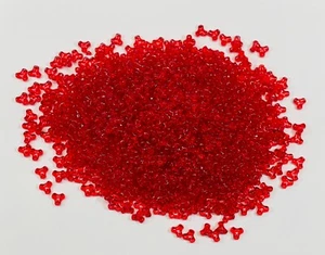 Ruby Red Tri Beads 1,000 pc Made in USA Lure making,  crafts, jewelry - Picture 1 of 1