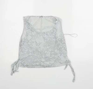 New Look Womens Grey Cotton Blend Tank Size 10 - Picture 1 of 12