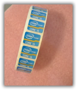 10x NEU INTEL CORE i5 INNEN LOGO AUFKLEBER/ETIKETT 24x18 mm schneller Versand USA - Bild 1 von 1