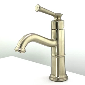 💲Moen 6402BN Belfield 1-Hole/Centerset Bathroom Faucet w DRAIN - Brushed Nickel - Picture 1 of 14