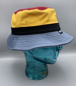 Lyle Y Scott Algodón Sarga sombrero del cubo en Verde Oscuro-Festival Hat-Un Tamaño
