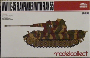 Model Collect 1/72 German E-75 FlakPanzer with Flak 55 Tank ww2 Kit - Foto 1 di 2