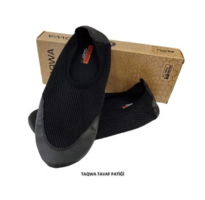Ciabatta unisex pelle rete traspirante slip-on senza zip diabetico Haj Ummrah cuff - Foto 1 di 15