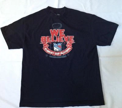Old Time Hockey mens New York Rangers NY 2011 playoffs We Believe t-shirt XL - Image 1 of 3