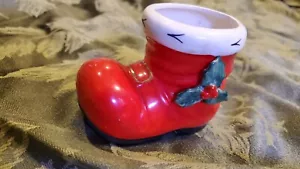 Vintage 1950s Lefton's Santa Boot #2544 - Picture 1 of 6