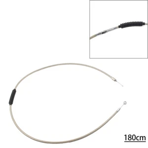 Stainless Clutch Cable For Harley Dyna FXDWG Softail Fatboy FLSTF Road Glide - Zdjęcie 1 z 8