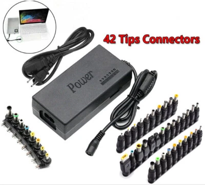96W Universal Laptop Power Supply Charger Adapter w/ 42 Tips Notebook Charger - Image 1 of 4
