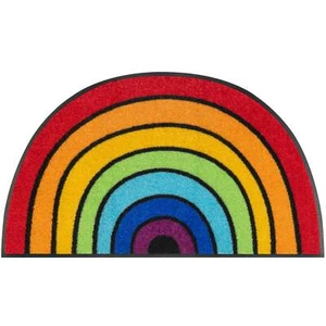 Wash+Dry Fußmatte waschbar Round Rainbow 50 x 85 cm Sauberlaufmatte - Bild 1 von 8