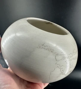 XXRARE Michael Morier Eathenware Burnished Horsehair Pottery Vase Signed Art MCM - Picture 1 of 17