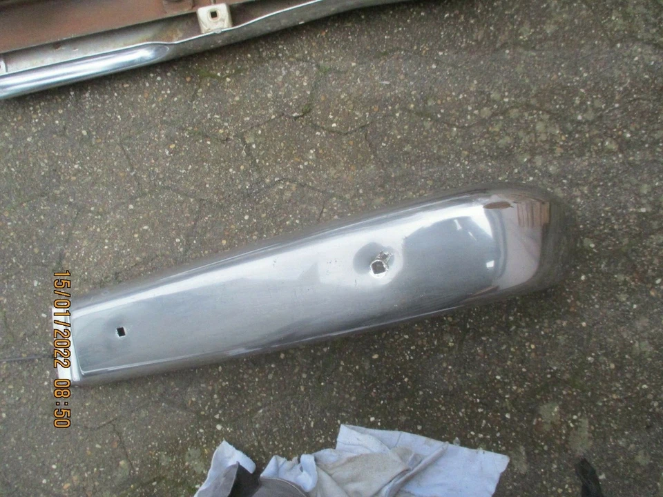 Opel Kapitän P2.6 Chrom Stoßstange vorne links front bumper left - Bild 1 von 4