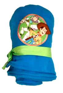 Disney Pixar Toy Story Blue Fleece Throw Blanket Cover Woody Buzz Lightyear New - Picture 1 of 7