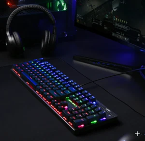 AUKEY KM-G6 Wired Keyboard Mechanical Gaming PC 105 Keys Spanish Input - Picture 1 of 6