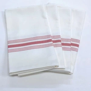 Bistro Stripe 100% Cotton Napkins, Set of 4, 18" x 22" - 18 Color Choices - Picture 1 of 35